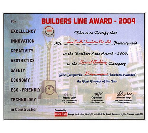 Builders Line Award 